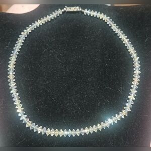 Vintage Crystal Aurora Bead Choker